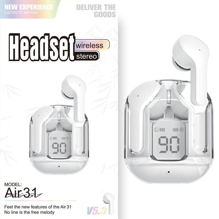 New Mini Transparent Wireless Bluetooth Headset