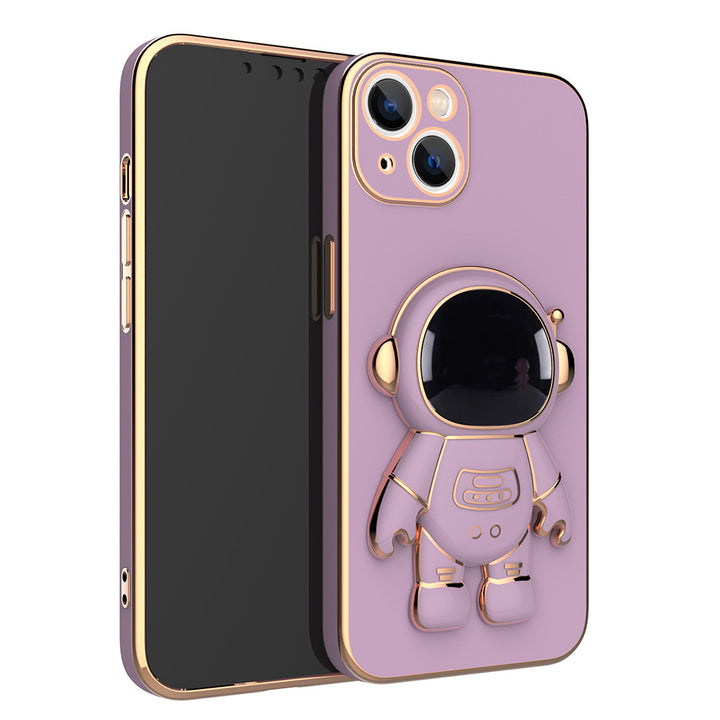 Astronaut Phone Case Anti-Drop Electroplating Bracket