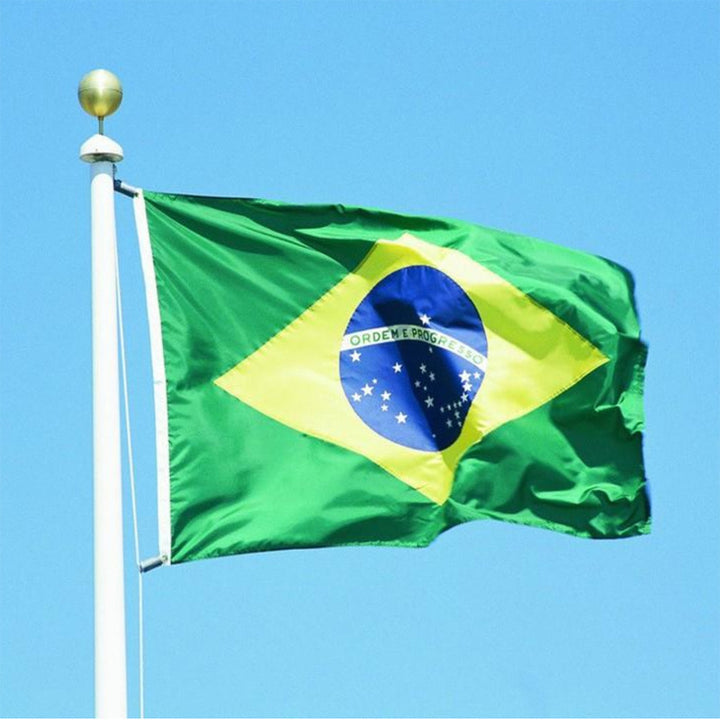 3X5 Ft Polyester Banner Big Hanging Flag Brazil National Flag