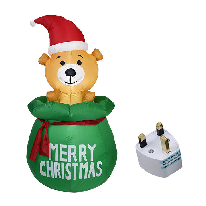 Inflatable luminous gift bag puppy