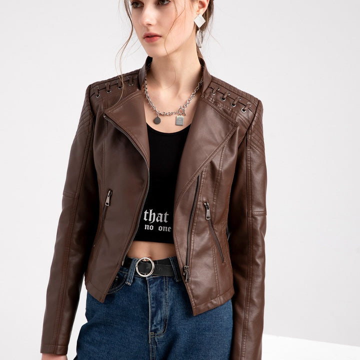 Leather Short Jacket