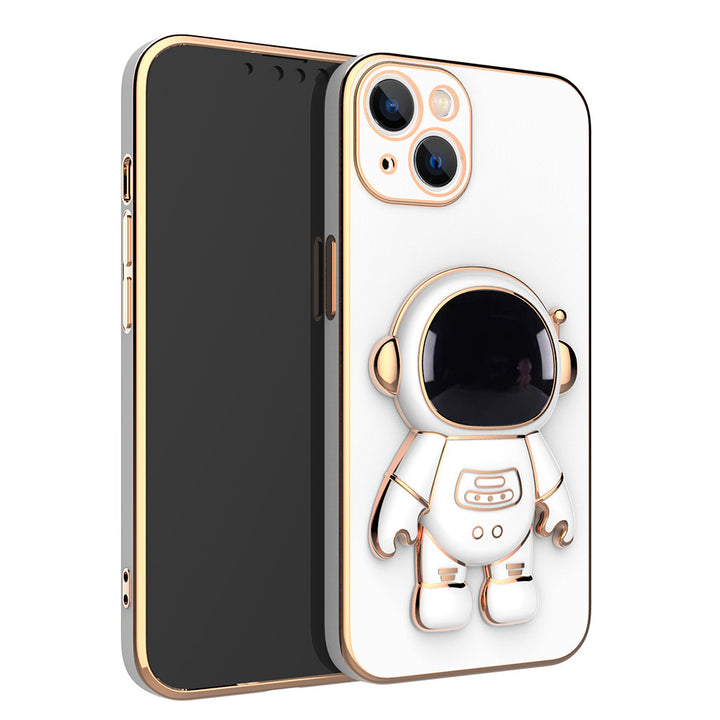 Astronaut Phone Case Anti-Drop Electroplating Bracket