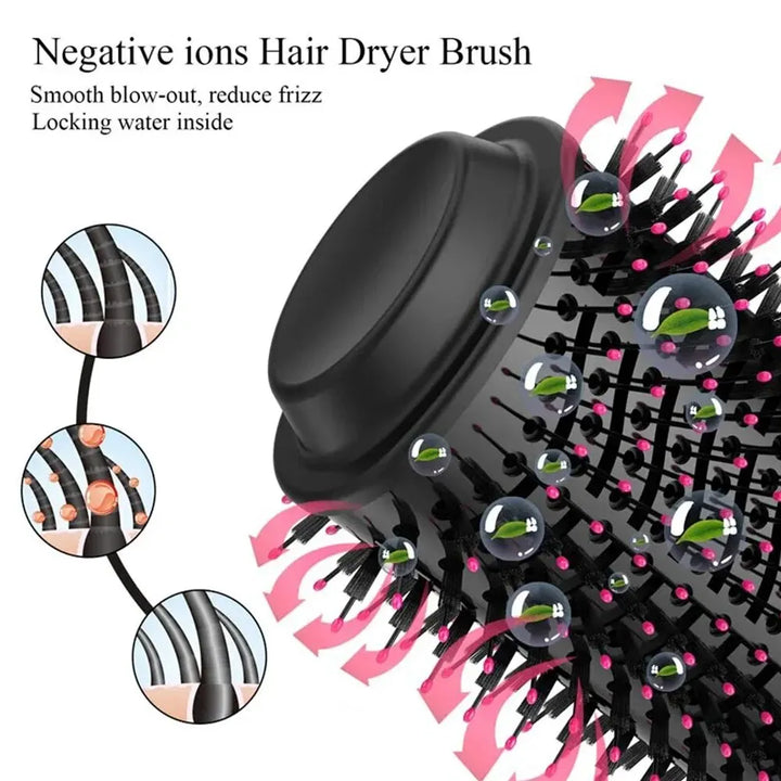 3 In 1 Hot Air Comb Styling Comb for Straight Curly Electric Hot Air