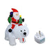 Inflatable Santa Claus Riding Polar Bear