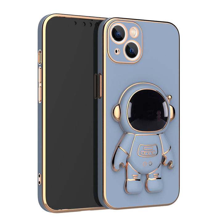 Astronaut Phone Case Anti-Drop Electroplating Bracket