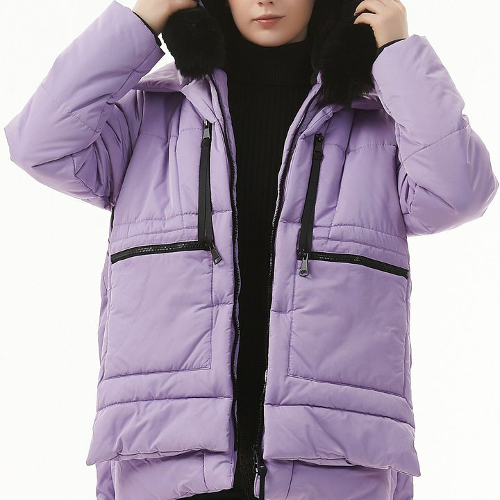 Women's Casual Hooded Middle Long Cotton-padded Coat