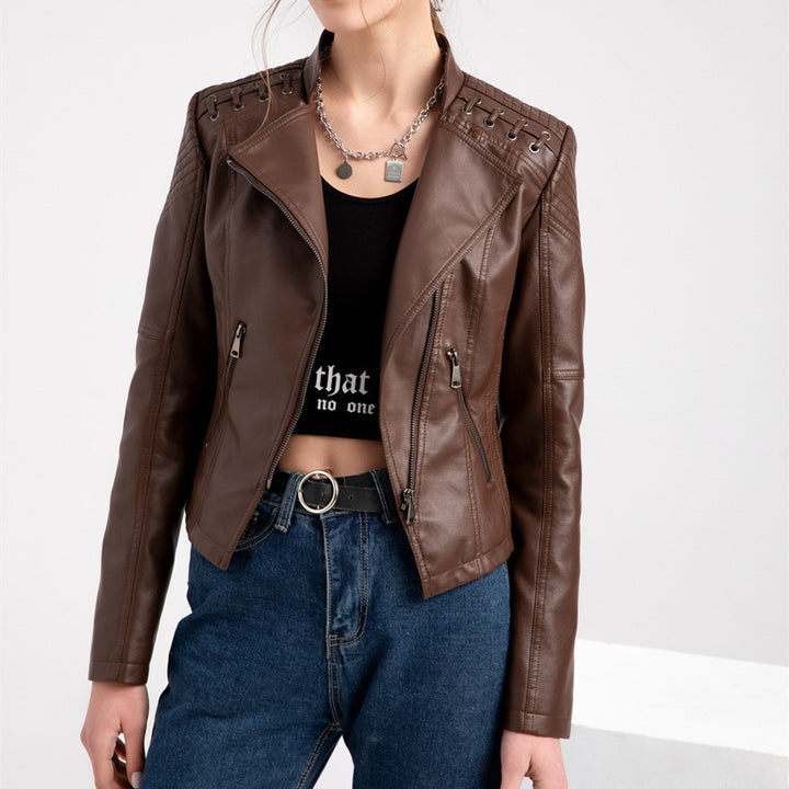 Leather Short Jacket