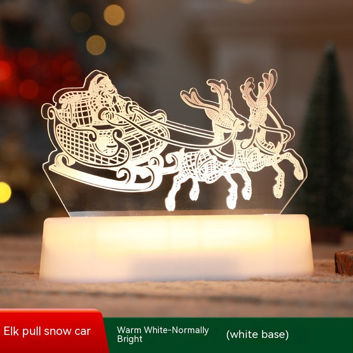 Christmas Decoration 3D Lamp Acrylic LED Night Lights