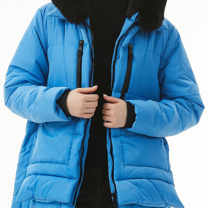 Women's Casual Hooded Middle Long Cotton-padded Coat