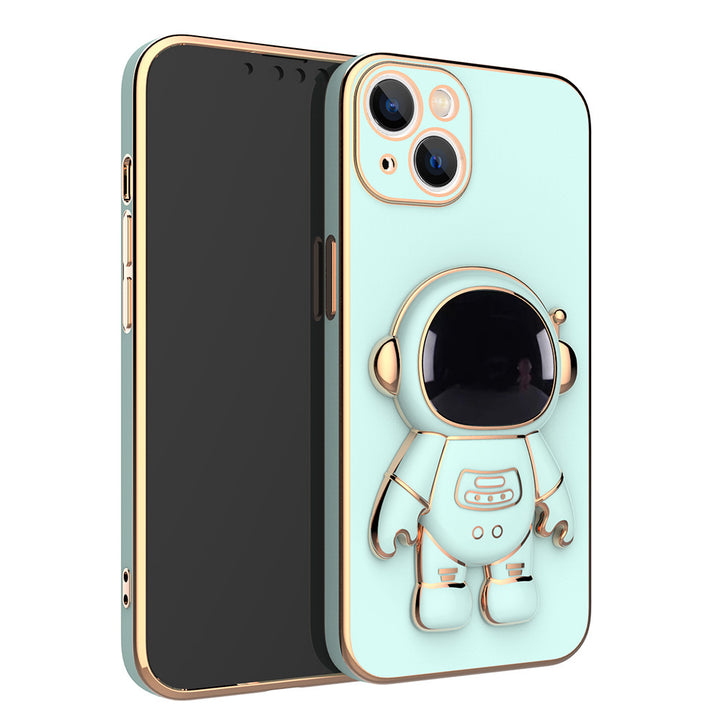 Astronaut Phone Case Anti-Drop Electroplating Bracket