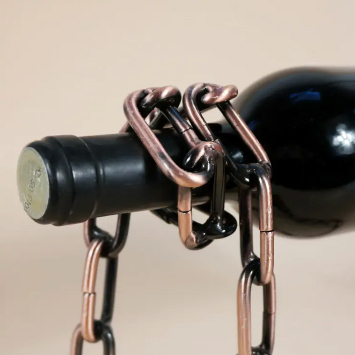 Magic Iron Chain Wine Bottle Holder